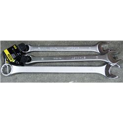 3 NEW STANLEY WRENCHES, 1-1/4", 1-1/8", 1-1/2"