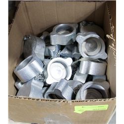 BOX OF THREADED COVERS/CAPS