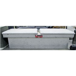 CHROME SIDE OPEN TRUCK TOOL BOX, APPROX 61" WIDTH