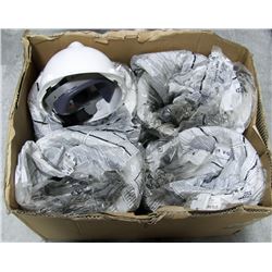 CASE OF 20 NEW GREY HARD HATS