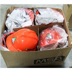 CASE OF 20 NEW RED HARD HATS