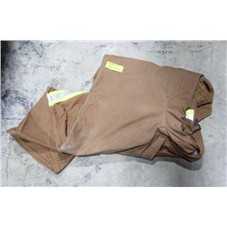 BULWARK CANVAS HI-VIS BIB PANTS, SIZE LARGE LONG