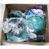 Image 1 : BOX OF 6 NEW GREEN HARD HATS
