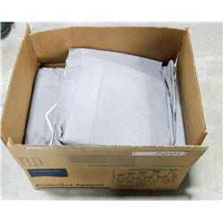 CASE OF 12 GRAY HOODED COVERALLS SIZE 4XL