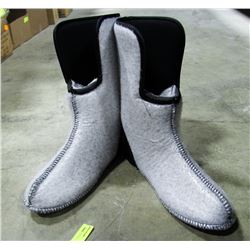 PAIR OF WINTER FELT LINERS, MENS SIZE 12