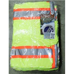 LOT OF 3 HI-VIS RAIN JACKETS, SIZE XL