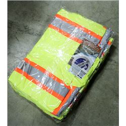 LOT OF 3 HI-VIS RAIN JACKETS, SIZE XL