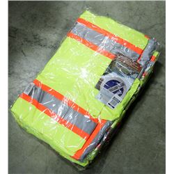LOT OF 3 HI-VIS RAIN JACKETS, SIZE XL