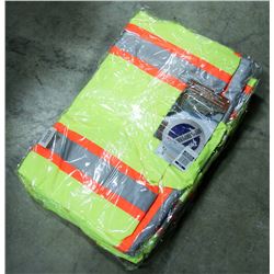 LOT OF 3 HI-VIS RAIN JACKETS, SIZE XL