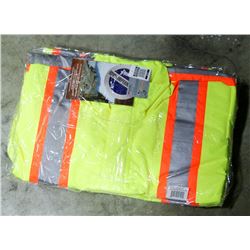 LOT OF 3 HI-VIS RAIN JACKETS, SIZE XL