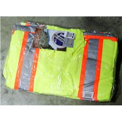 LOT OF 3 HI-VIS RAIN JACKETS, SIZE XL