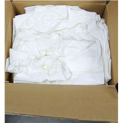 CASE OF DISPOSABLE HOODED WHITE COVERALLS