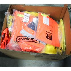 LARGE BOX OF VARIOUS NEW SAFETY GEAR
