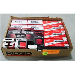BOX OF VARIOUS NEW MILWAUKEE METAL BORING