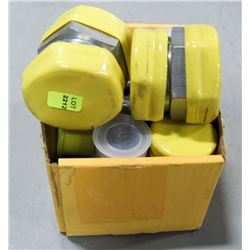 BOX OF ASSORTED THREADED FITTINGS