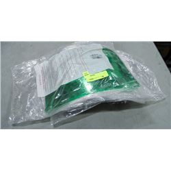 LOT OF 9 GREEN FACE SHIELDS