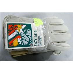BUNDLE OF 3 NEW LEATHER INSULATED WORK GLOVES
