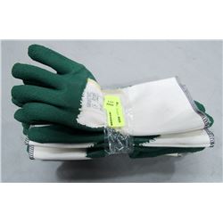 BUNDLE OF 3 ANSELL DIPPED GAUNTLET WORK GLOVES