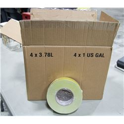 BOX OF 8 ROLLS OF YELLOW DUCT TAPE