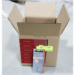 BOX OF NEW MAGLITE 3-CELL C & D BULBS, APPROX 20
