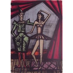 Bernard Buffet (1928-1999) French TWO CIRCUS PERFO