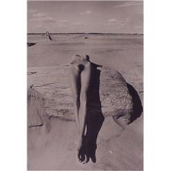 Lucien Clergue (b. 1934) French WOMAN ON DRIFTWOOD