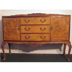 Decorative 1940’s Furniture BURLWOOD SIDEBOARD, 19