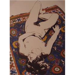 Philip Pearlstein (b. 1924) American NUDE ON A RUG