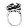 Image 2 : 14KT White Gold 22.27ct Onyx and Diamond Ring