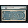 Image 2 : 1864 $10 Confederate States of America Note PMG 63EPQ