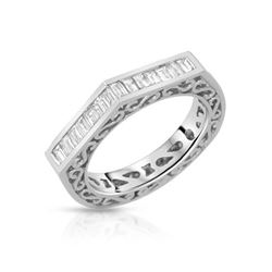 18KT White Gold 0.58ctw Diamond Ring