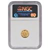 Image 2 : 1874 $1 Princess Gold Coin NGC MS62