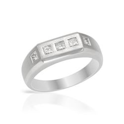 14KT White Gold 0.50ctw Diamond Ring