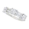 Image 2 : 14KT White Gold 1.71ctw Diamond Ring