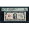Image 1 : 1928C $2 Legal Tender Note PMG 64