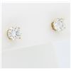 Image 2 : 14KT Yellow Gold 1.00ctw Diamond Earrings