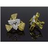 Image 2 : 18KT Yellow and White Gold 1.50Ctw Diamond Earrings