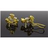 Image 3 : 18KT Yellow and White Gold 1.50Ctw Diamond Earrings