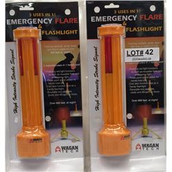 EMERGENCY FLARE AND FLASHLIGHT