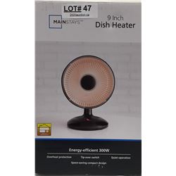 MAINSTAYS DISH HEATER 9INCH