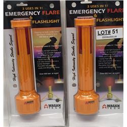 EMERGENCY FLARE AND FLASHLIGHT