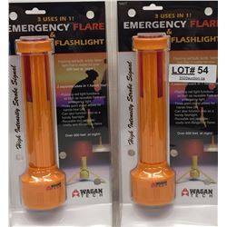 EMERGENCY FLARE AND FLASHLIGHT