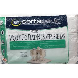 SERTAPEDIC WONT GO FLAT PILLOW JUMBO 20INX28IN