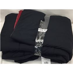TWIN DUVET-  BLACK ONE SIDE AND RED THE OTHER