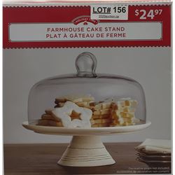 HOLIDAY TIME FARMHOUSE CAKE STAND