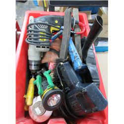 Red Toolbox full of Assorted Tools