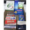 Image 1 : Flat of New Assorted Items / First aid / Underarm Pads / Moth away & more