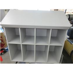 Desk with 8 Cubby Holes slanted top  52 long x 21 deep x 37 high front 48