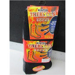 3 New Pairs of WinterThermal Socks / -25 / fits shoe size 7 - 13