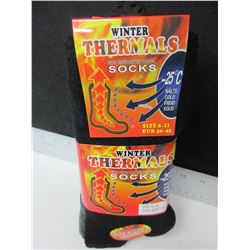 3 New Pairs of WinterThermal Socks / -25 / fits shoe size 7 - 13
